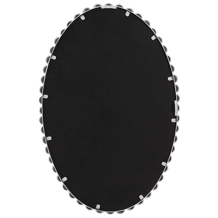 Uttermost Serna White Oval Mirror