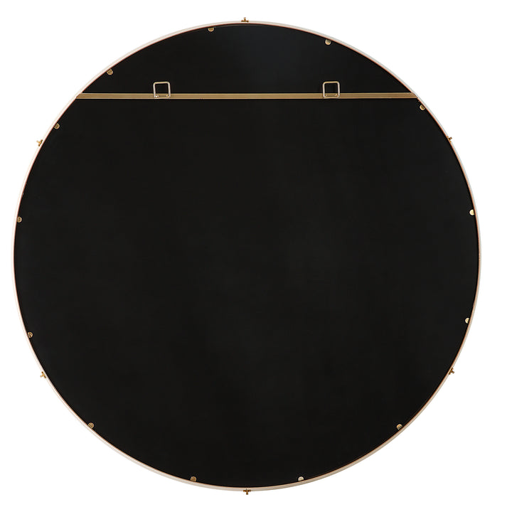Uttermost Ranchero White Round Mirror