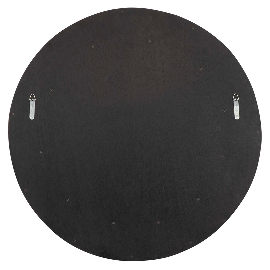 Uttermost Dutton Dark Walnut Round Mirror