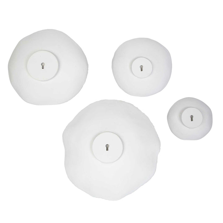 Uttermost Lucky Coins White Metal Wall Bowls Set/4