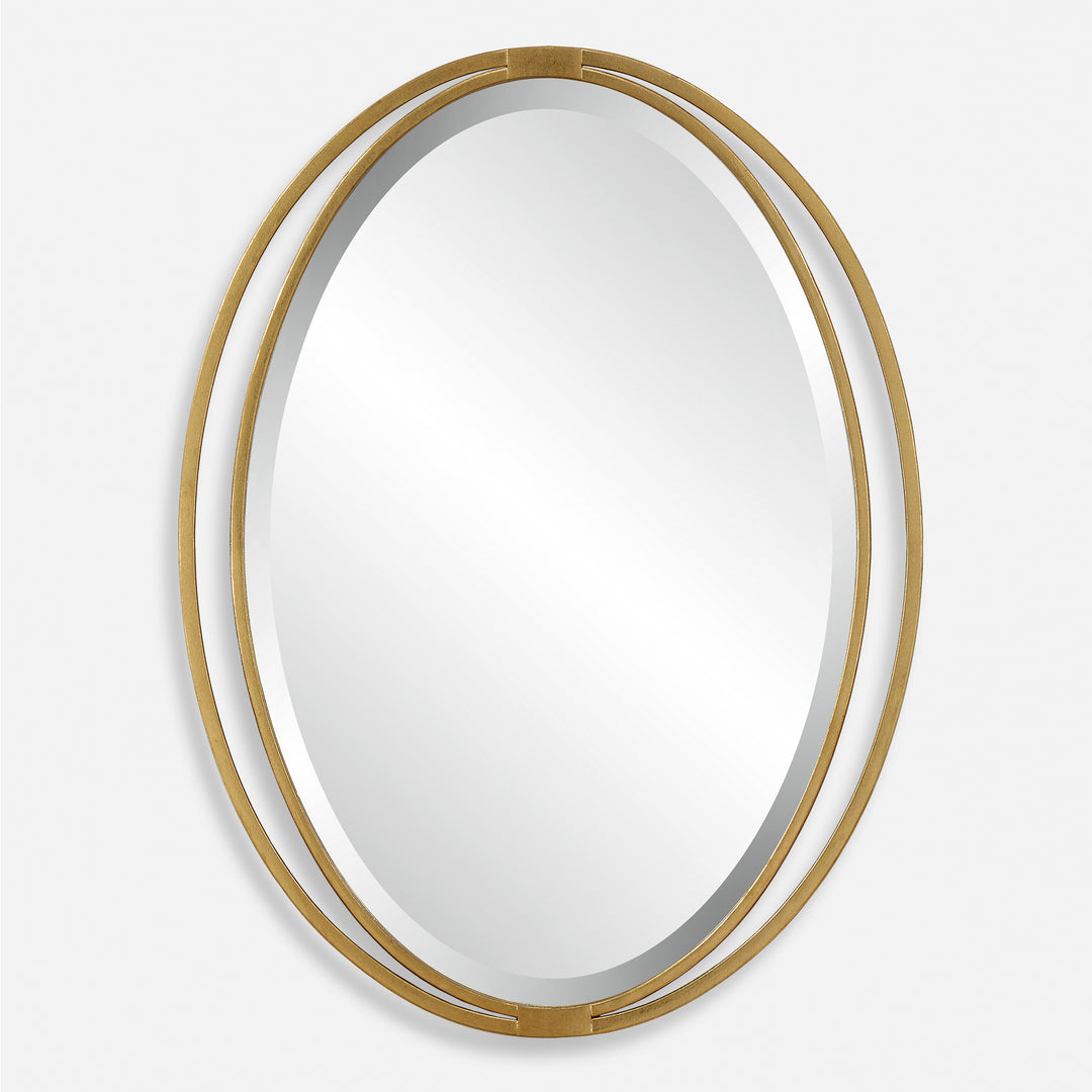Uttermost Rhodes Gold Oval Mirror
