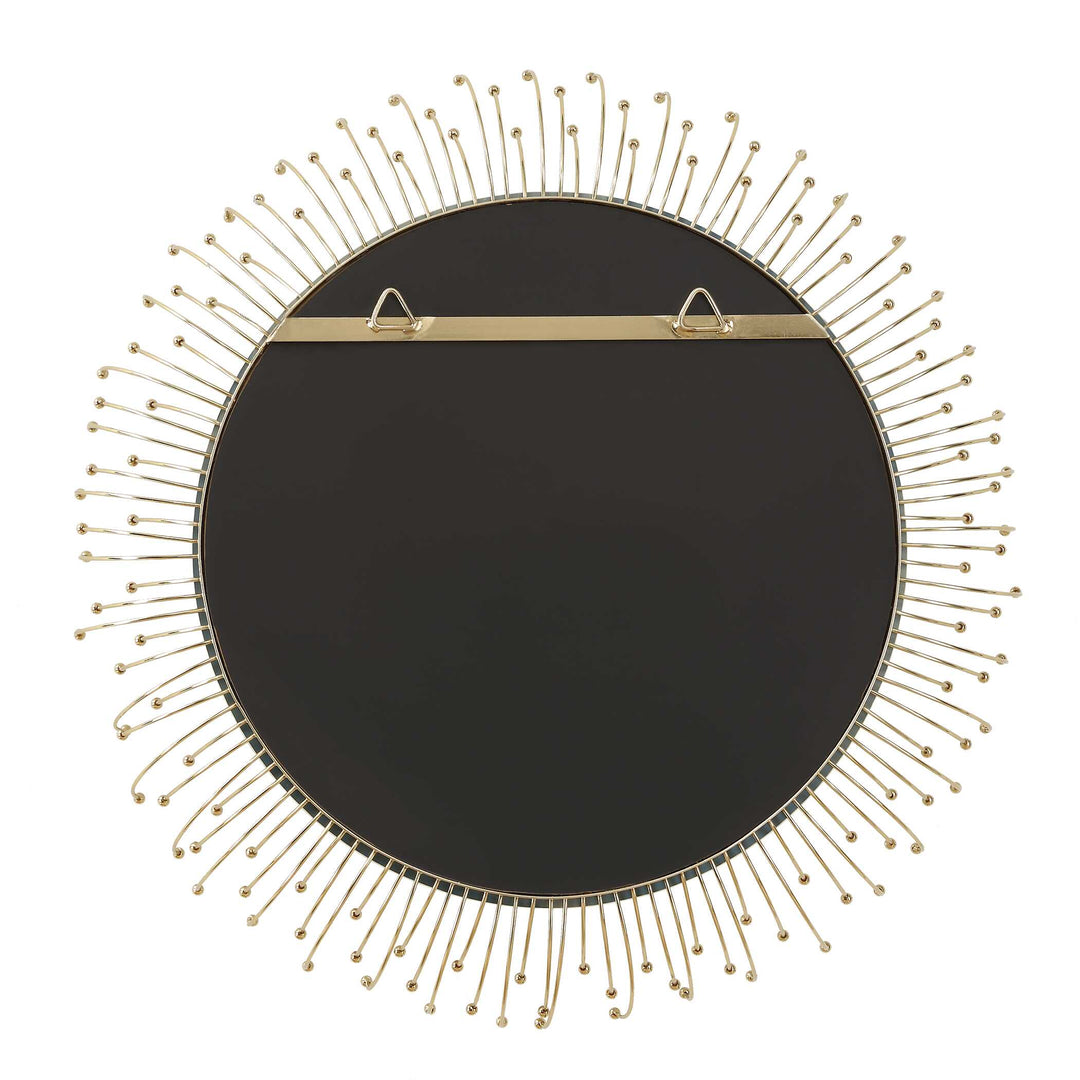 Uttermost Aga Round Gold Mirror
