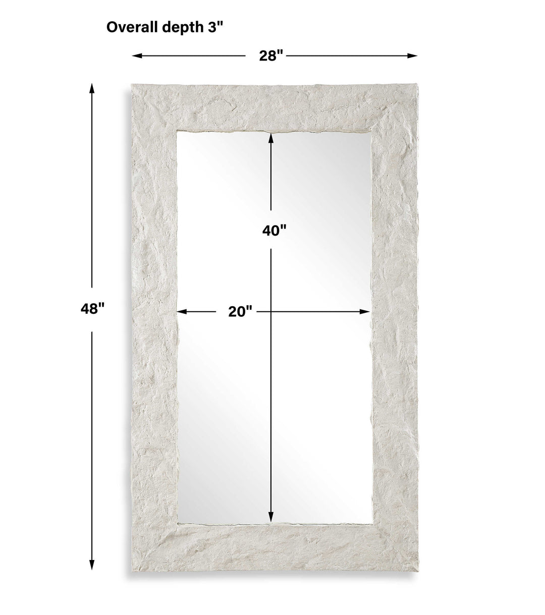 Uttermost Quarry Rectangle Stone Veneer Mirror