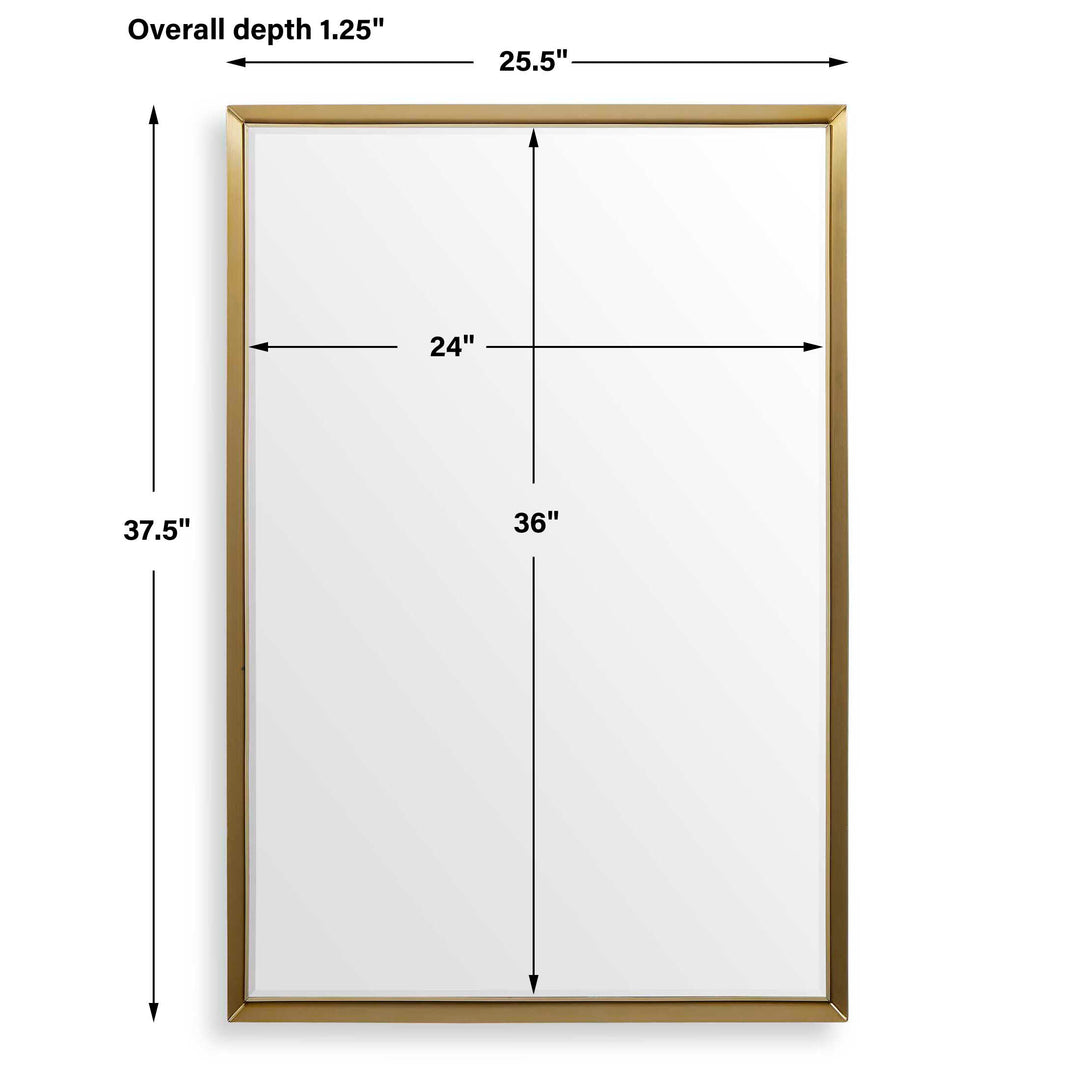 Uttermost Heisler Brass Mirror