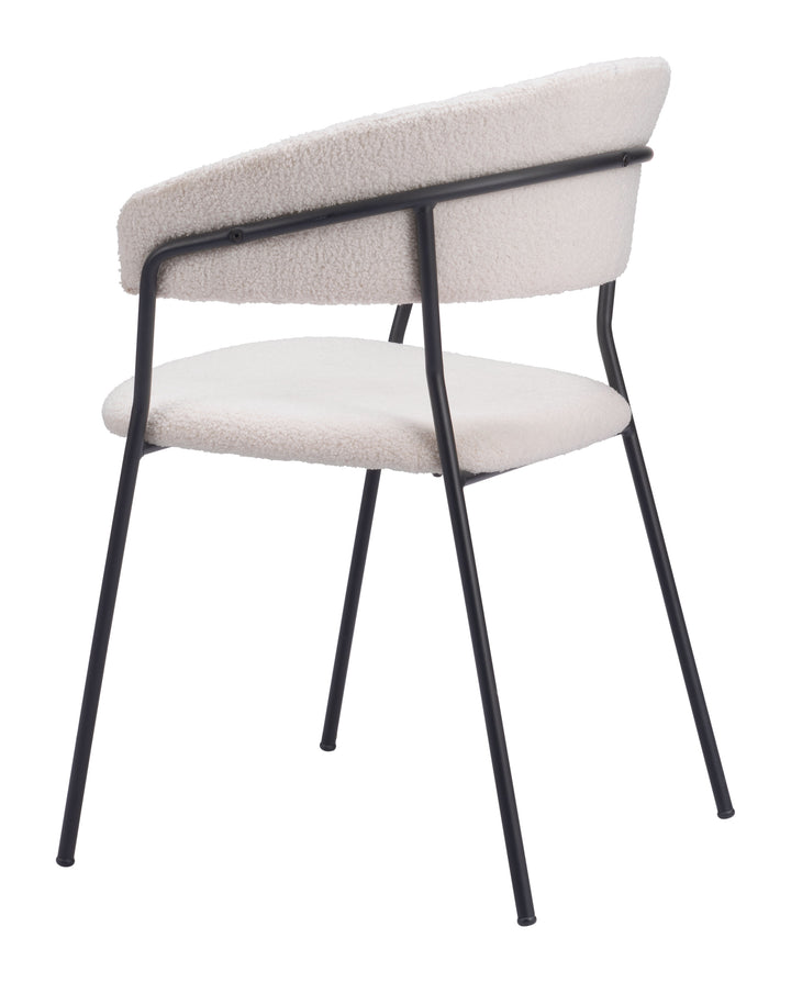 Zuo Josephine Dining Chair (Set of 2) Cream