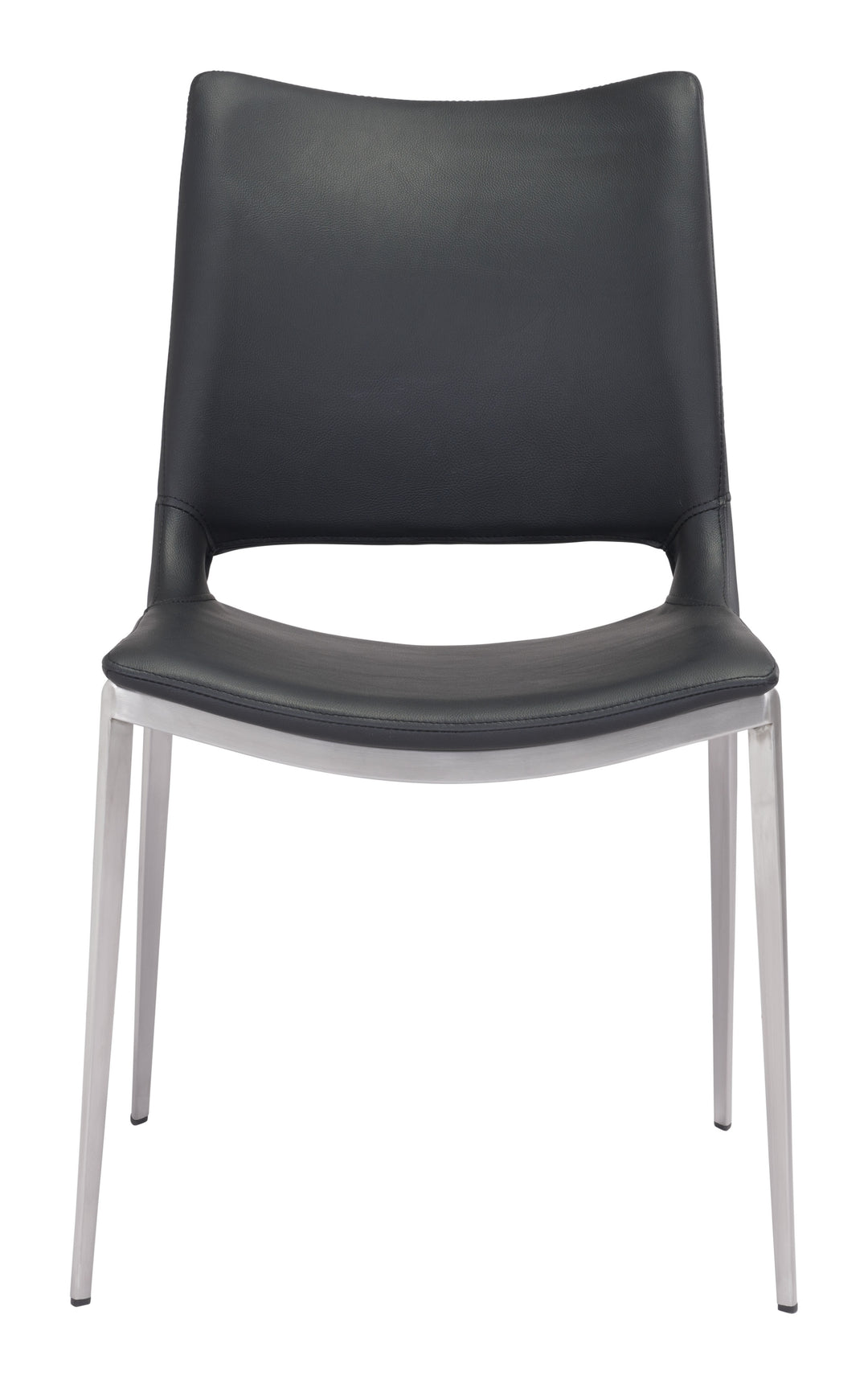 Zuo Ace Dining Chair (Set of 2) Black & Silver