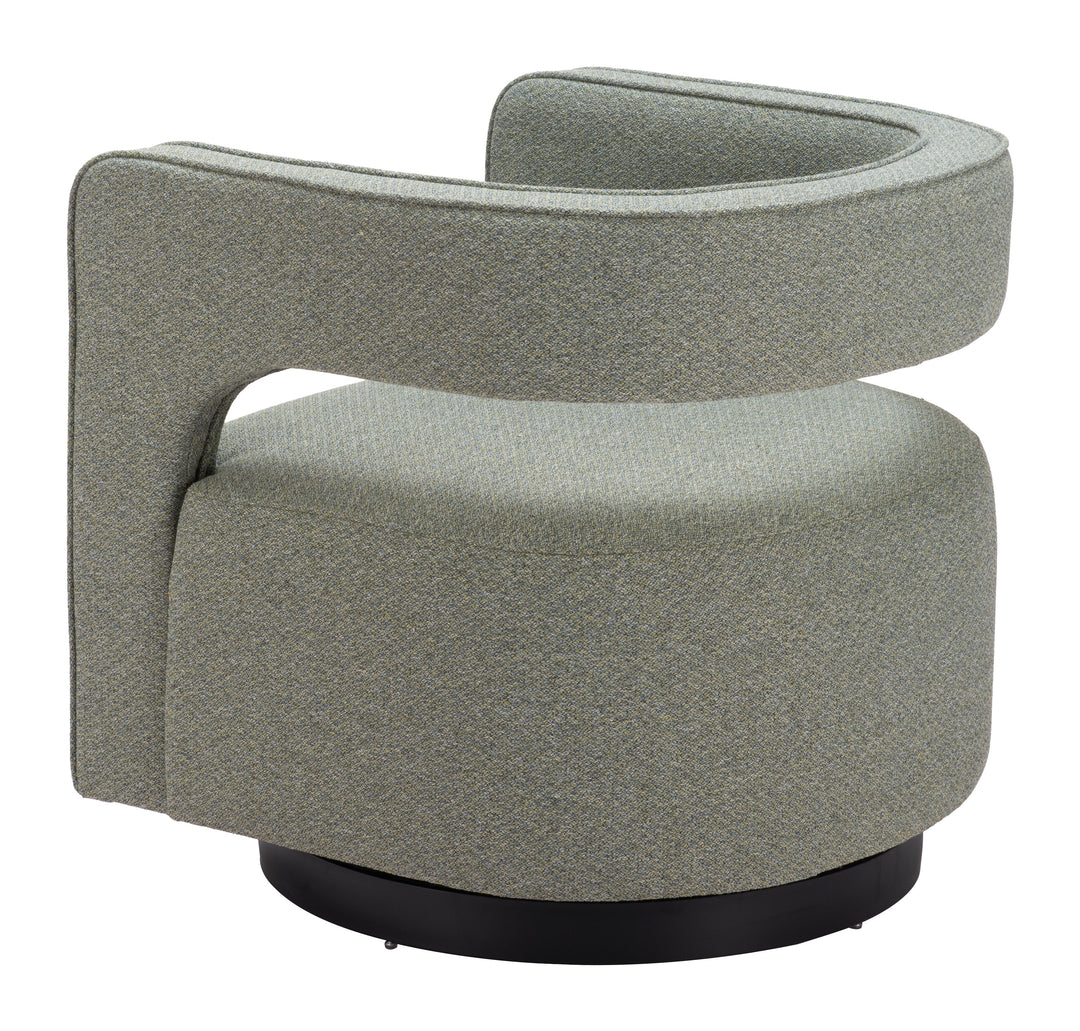 Zuo Turku Swivel Chair Sage Green