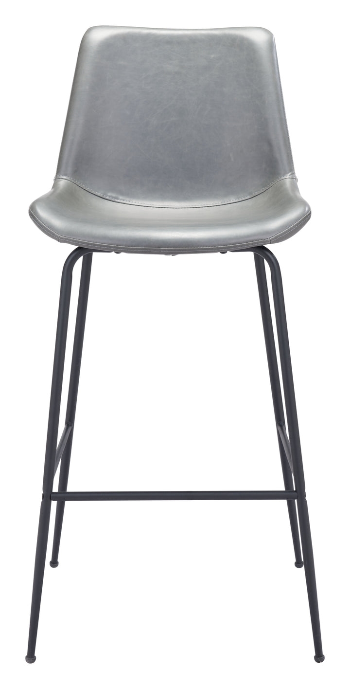 Zuo Byron Barstool Gray