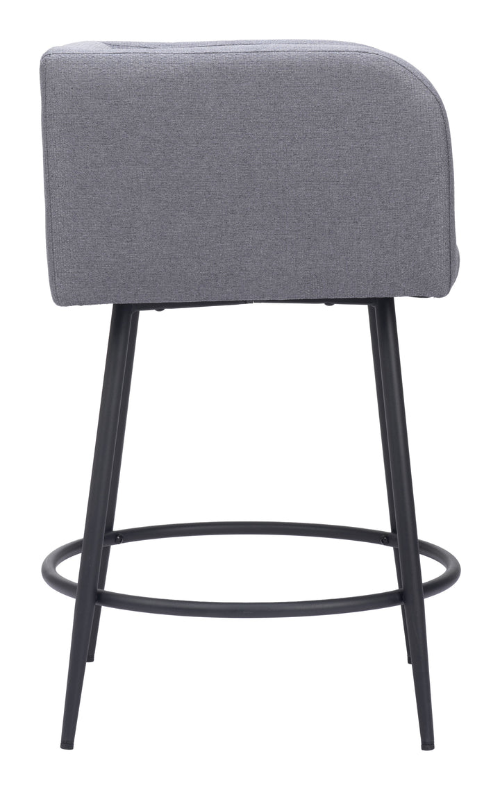 Zuo Horbat Counter Stool (Set of 2) Gray