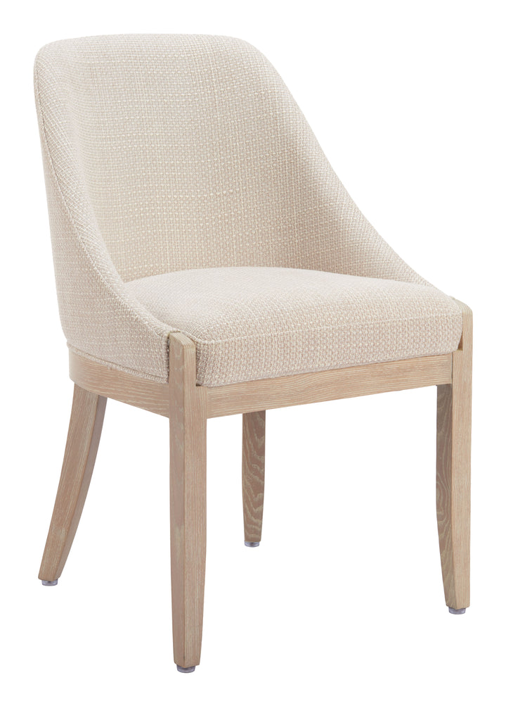 Zuo Calmo Dining Chair Beige