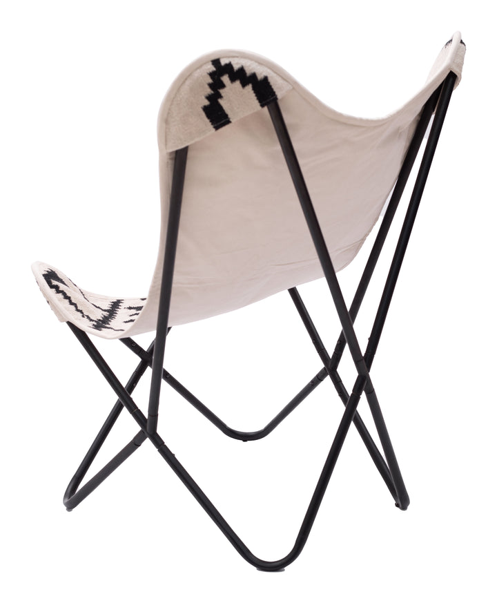 Zuo Rabat Accent Chair Beige & Black