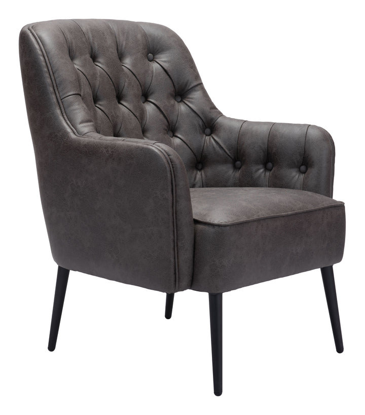 Zuo Tasmania Accent Chair Vintage Black