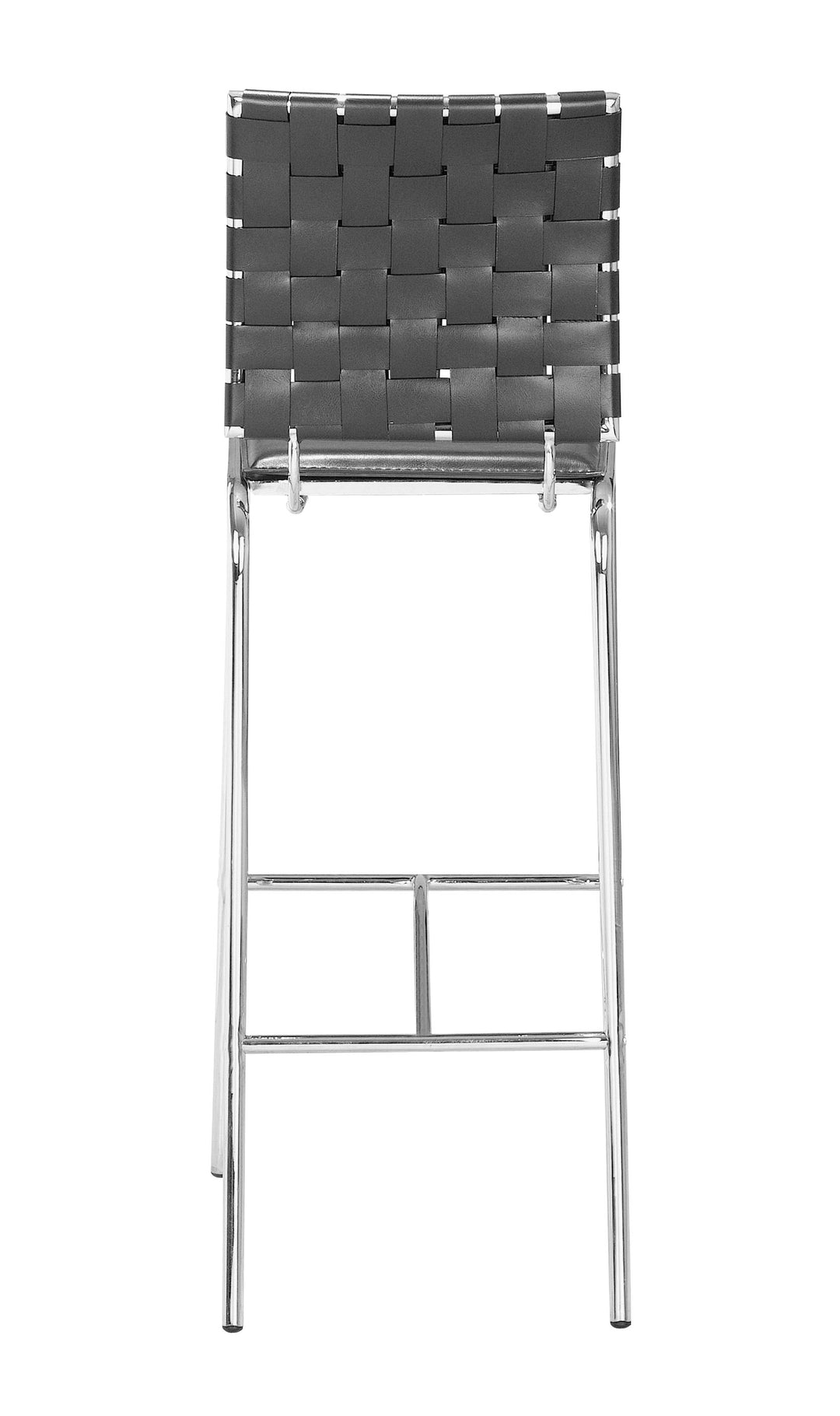 Zuo Criss Cross Barstool (Set of 2) Black