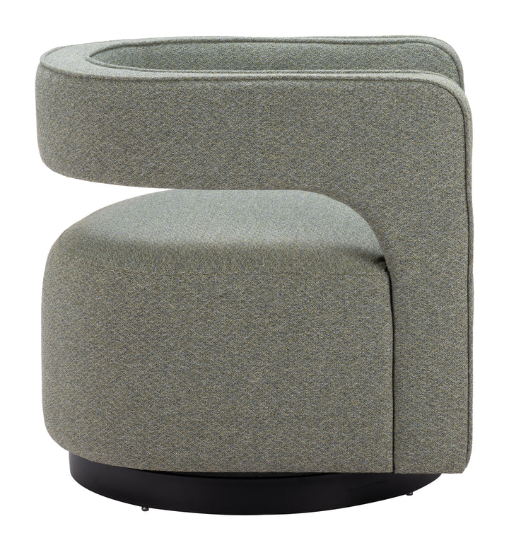 Zuo Turku Swivel Chair Sage Green