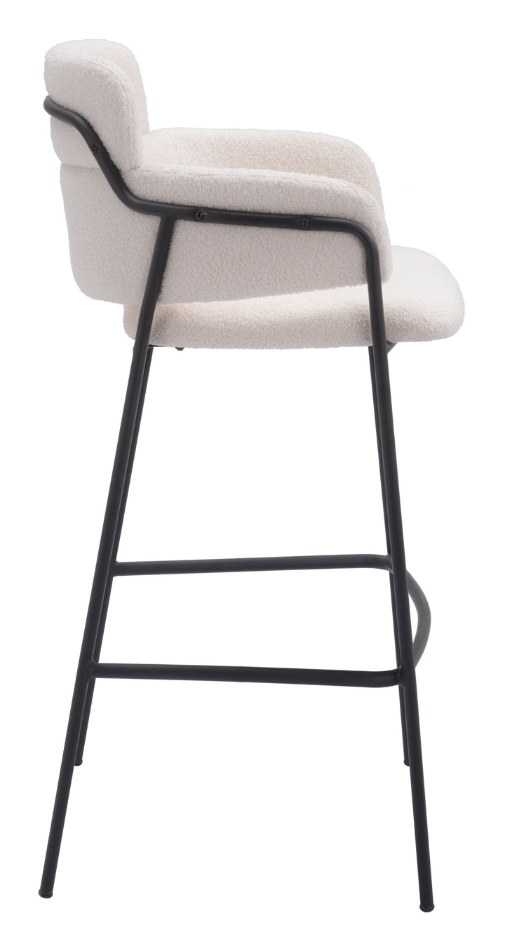 Zuo Marcel Barstool (Set of 2) Cream