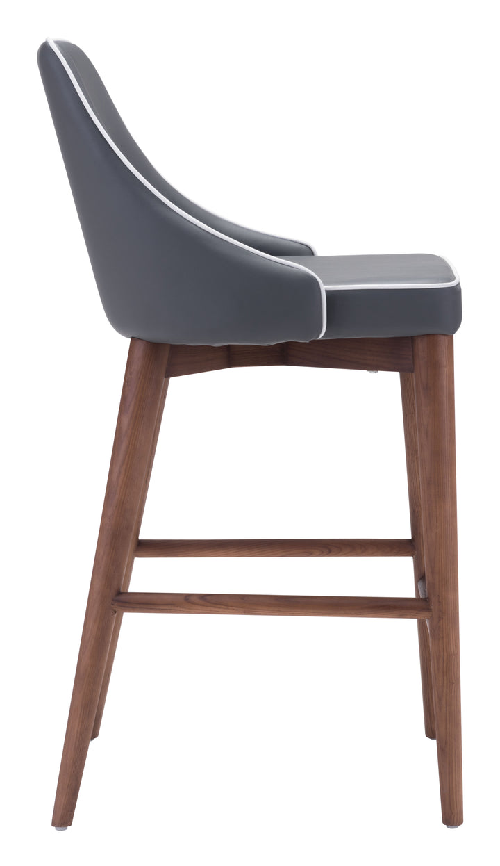 Zuo Moor Counter Stool Dark Gray