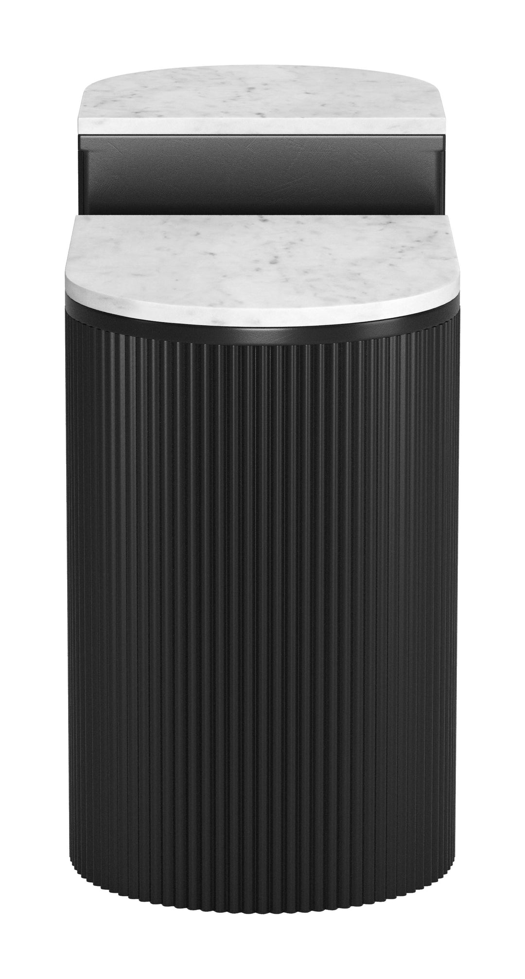 Zuo Ormara Side Table Set (2-Piece) White & Black