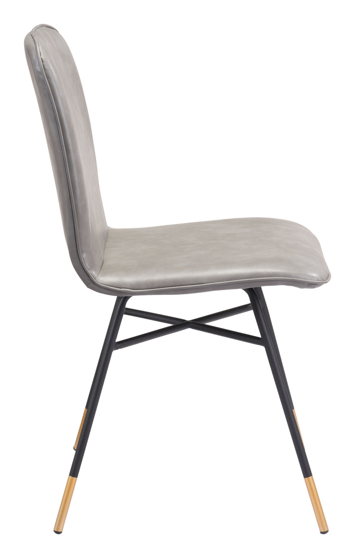 Zuo Var Dining Chair (Set of 2) Gray