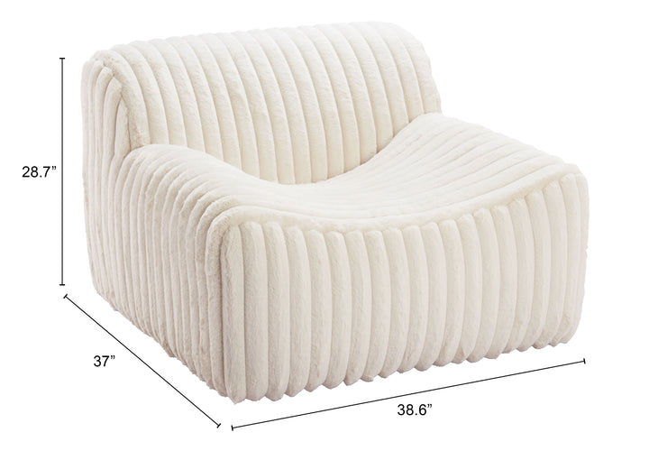 Zuo Osterbro Accent Chair Cream