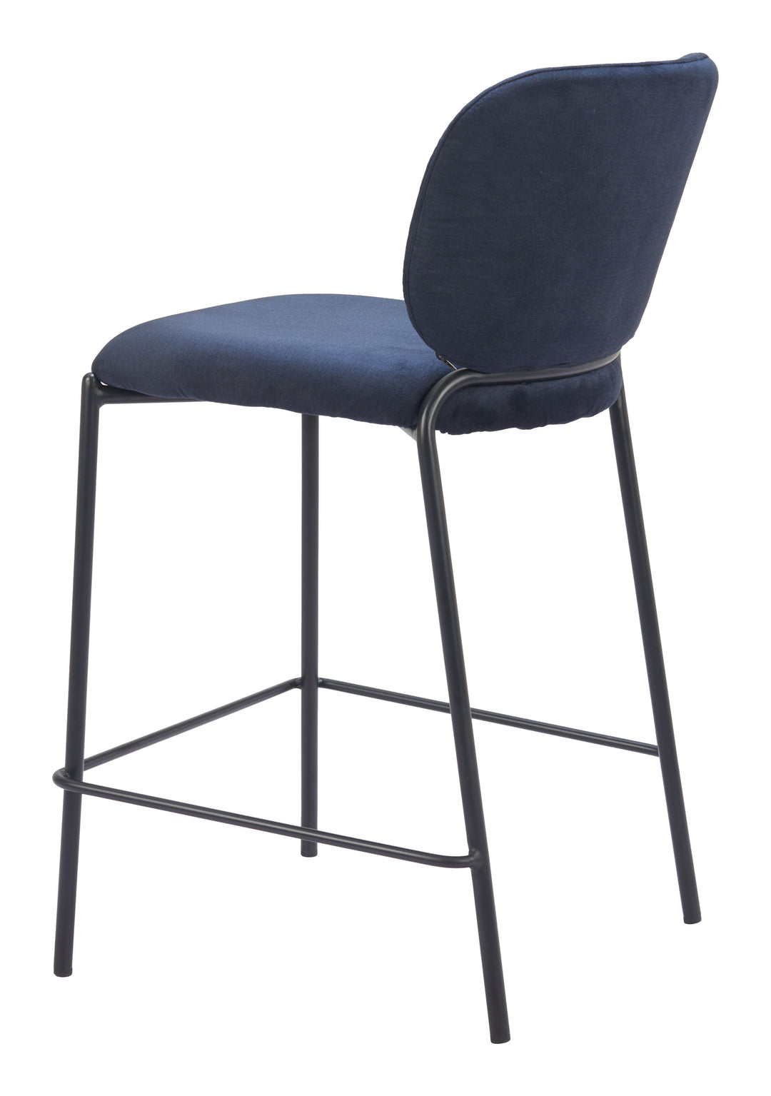 Zuo Plat Counter Stool (Set of 2) Blue
