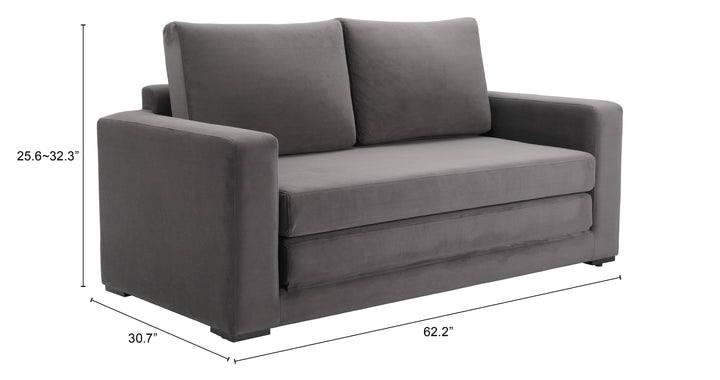 Zuo Jide Sleeper Sofa Gray