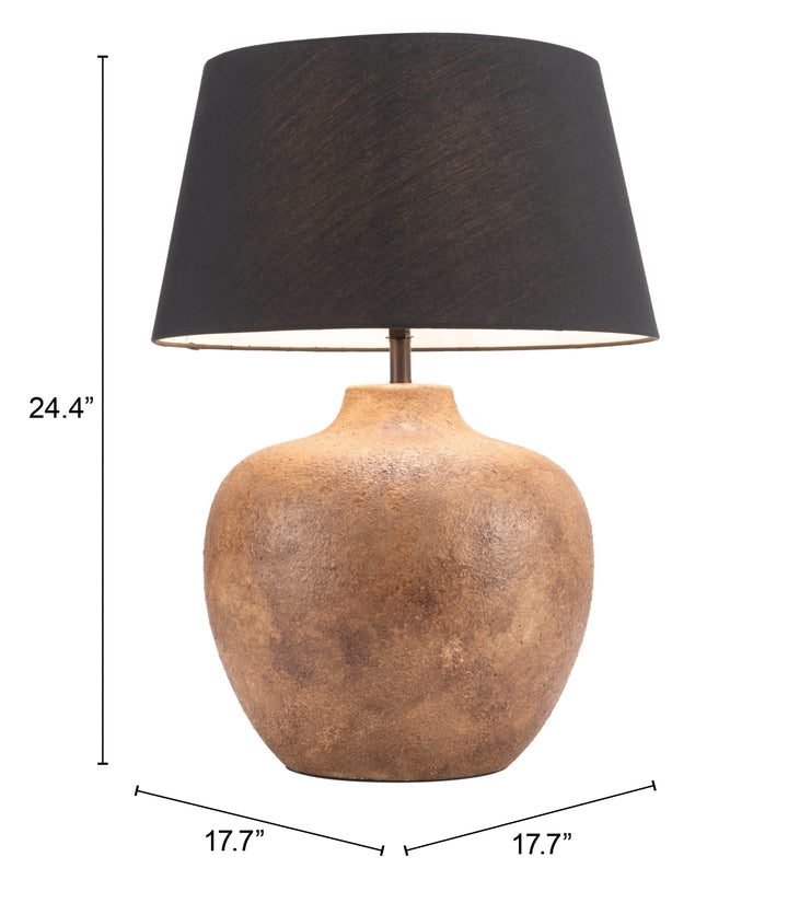 Zuo Basil Table Lamp Black