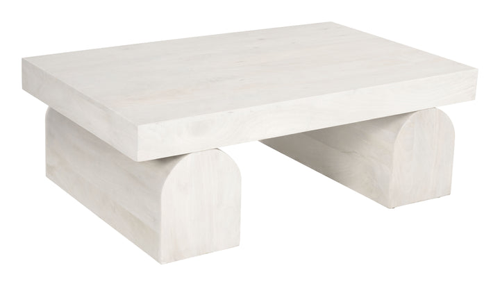 Zuo Kiel Coffee Table Whitewashed