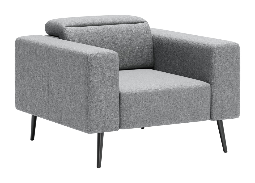 Zuo Milan Armchair Dark Gray