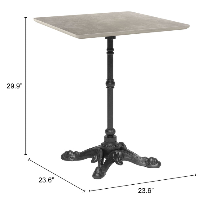 Zuo Alfresco Dining Table Gray