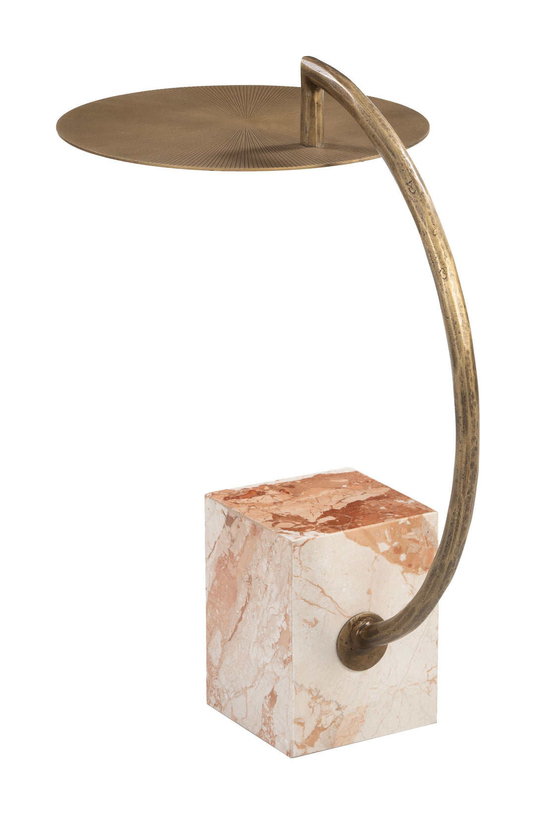 Zuo Voler Side Table Brass