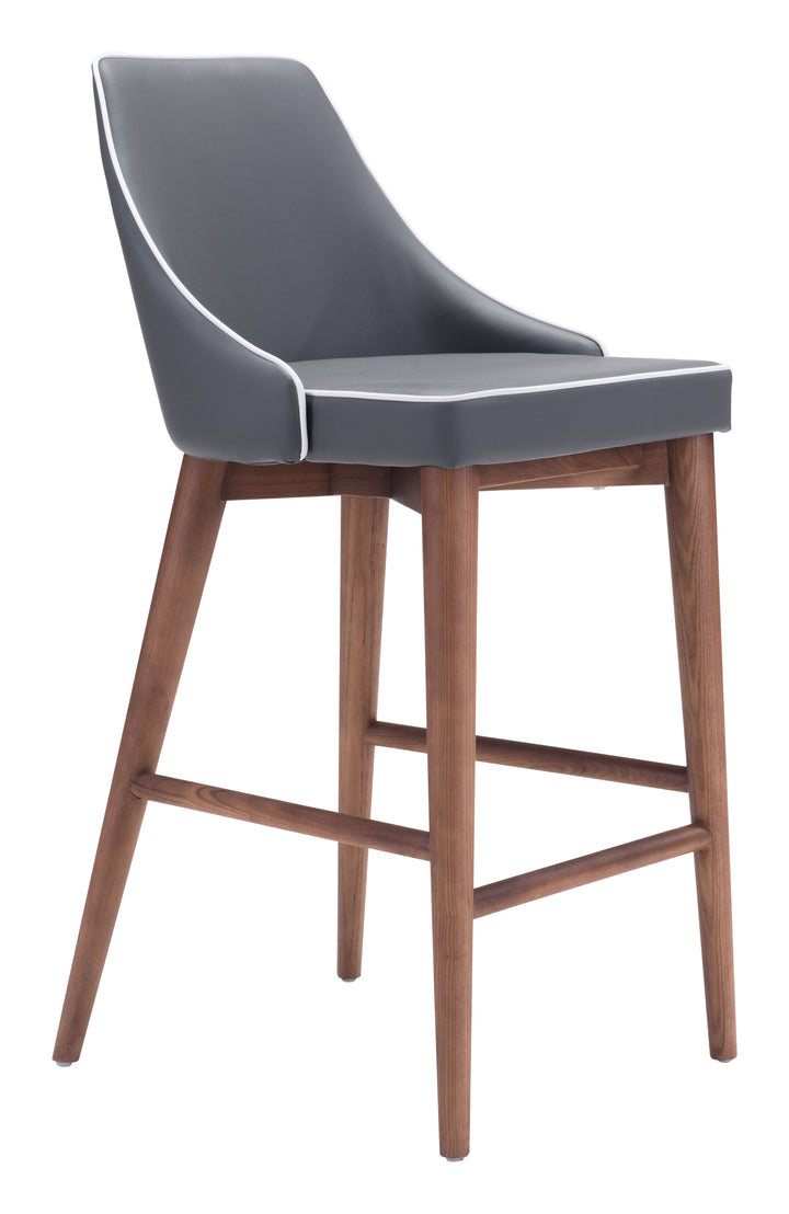 Zuo Moor Counter Stool Dark Gray