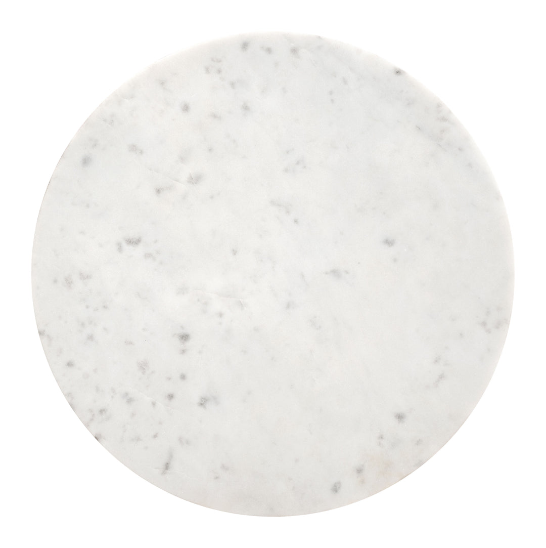 Zuo Cyprus Side Table White & Whitewashed