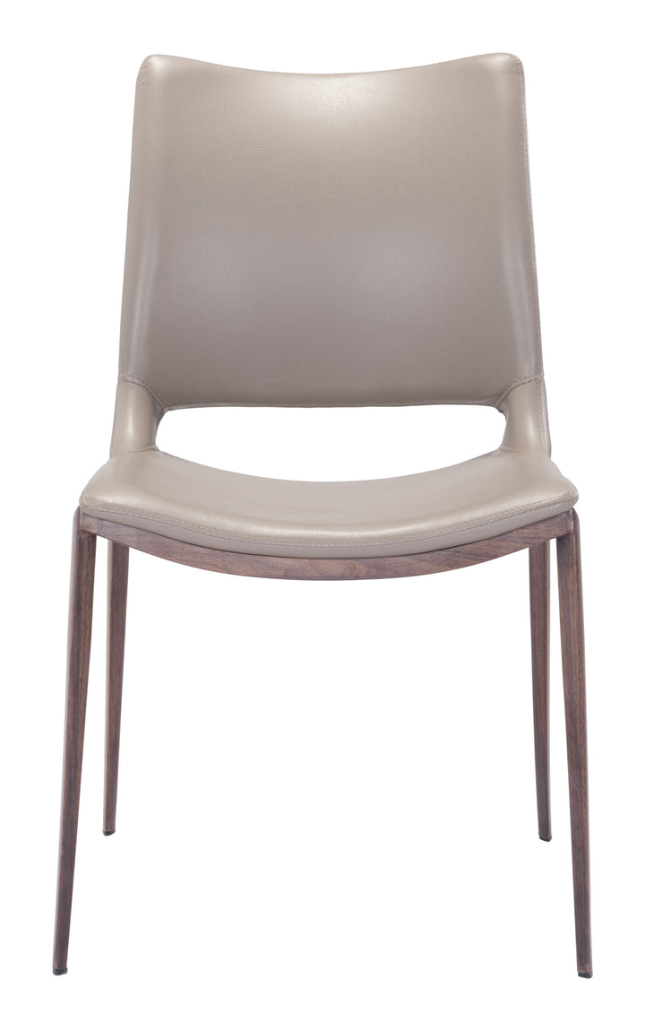 Zuo Ace Dining Chair (Set of 2) Brown & Walnut