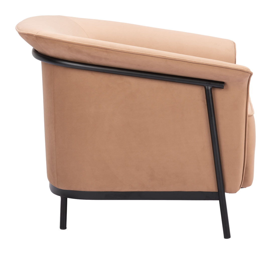 Zuo Burry Accent Chair Tan