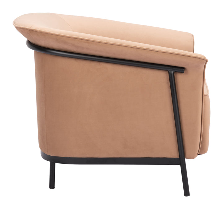 Zuo Burry Accent Chair Tan