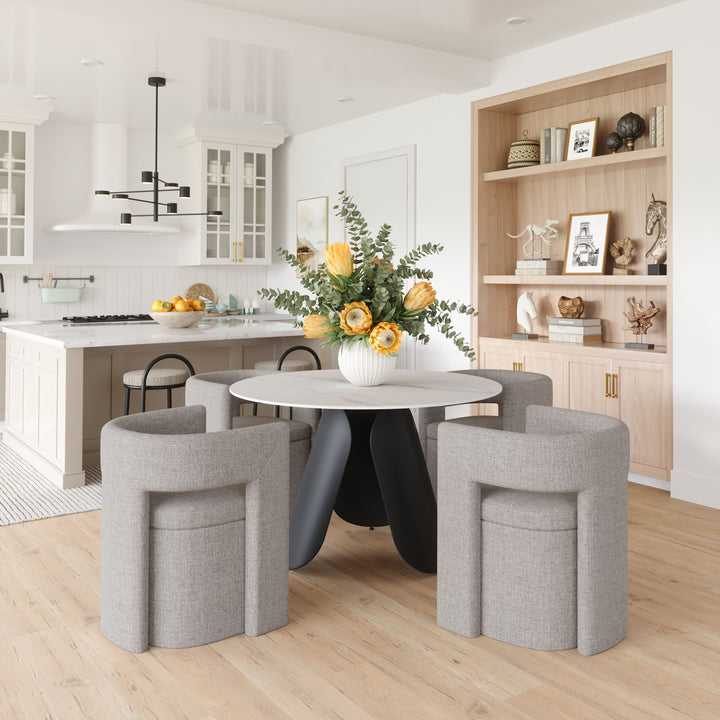 Zuo Papua Dining Chair Gray