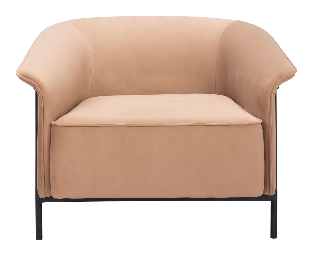 Zuo Burry Accent Chair Tan