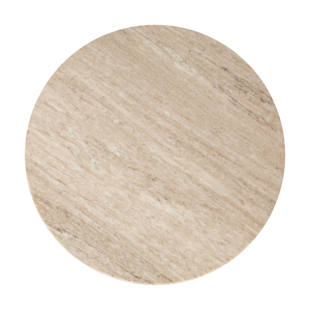 Zuo Eda Side Table White & Natural