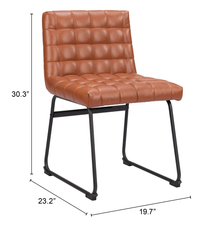 Zuo Pago Dining Chair (Set of 2) Brown