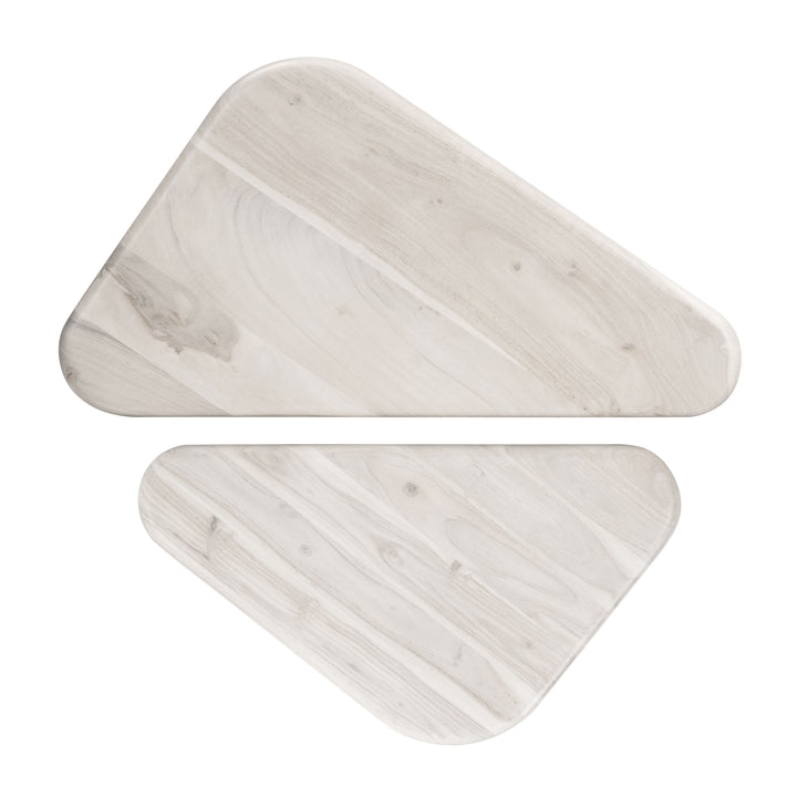 Zuo Navidic Coffee Table Set (2-Piece) Whitewashed