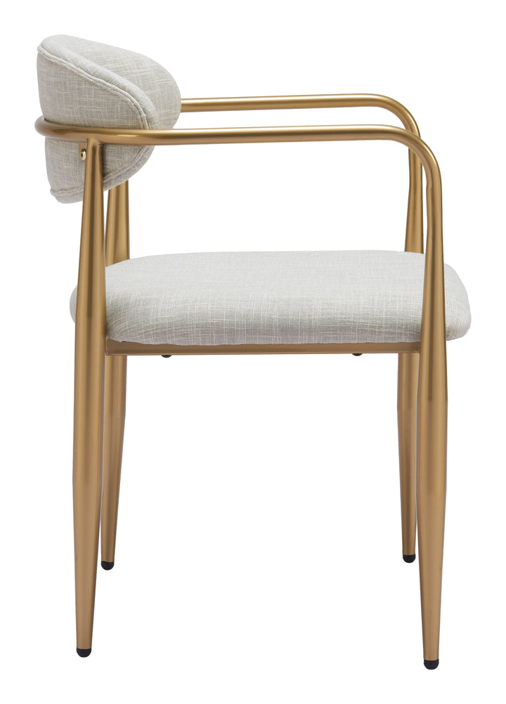Zuo Zens Dining Chair (Set of 2) Quill Gray