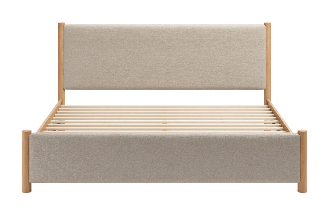 Zuo Hadi King Bed Beige & Natural