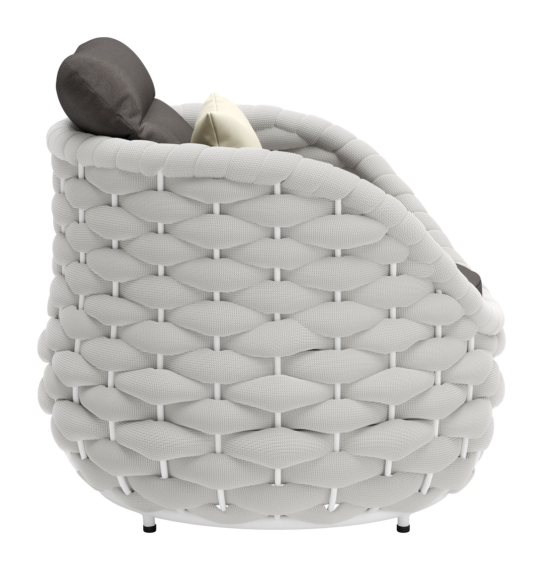 Zuo Coral Reef Accent Chair Gray