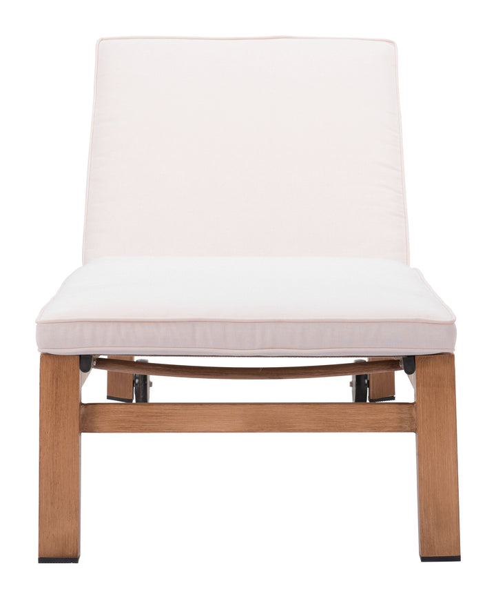 Zuo Cozumel Lounge Chair Beige & Natural
