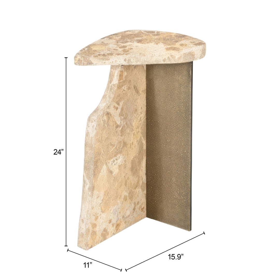 Zuo Surya Side Table Beige