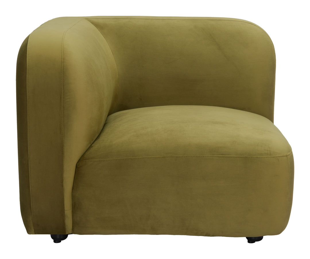 Zuo Biak Corner Chair Green