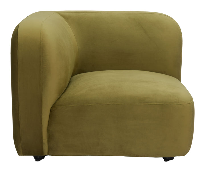 Zuo Biak Corner Chair Green