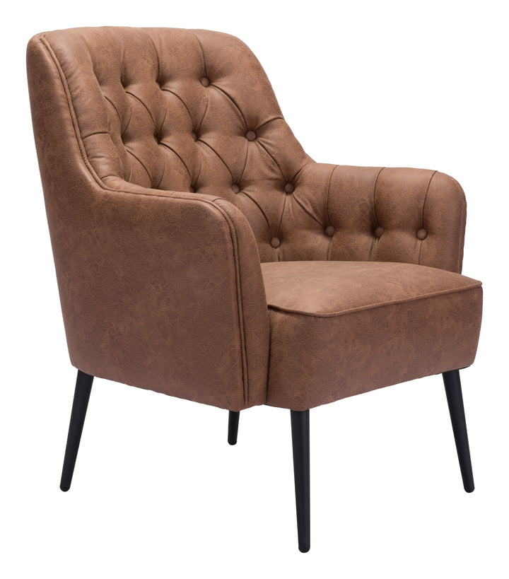 Zuo Tasmania Accent Chair Vintage Brown
