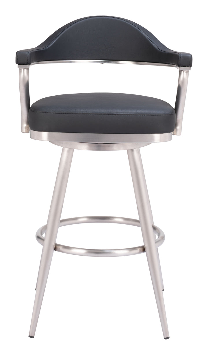 Zuo Vagur Swivel Barstool Black