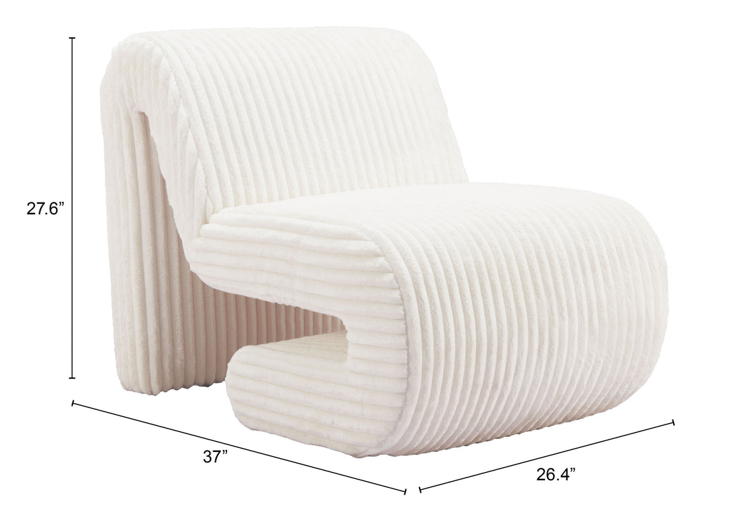 Zuo Opam Accent Chair White